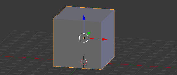 1. オブジェクトモードの立方体